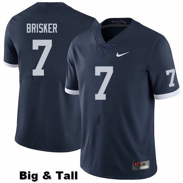 NCAA Nike Men's Penn State Nittany Lions Jaquan Brisker #7 College Football Authentic Big & Tall Navy Stitched Jersey JQR0798KJ